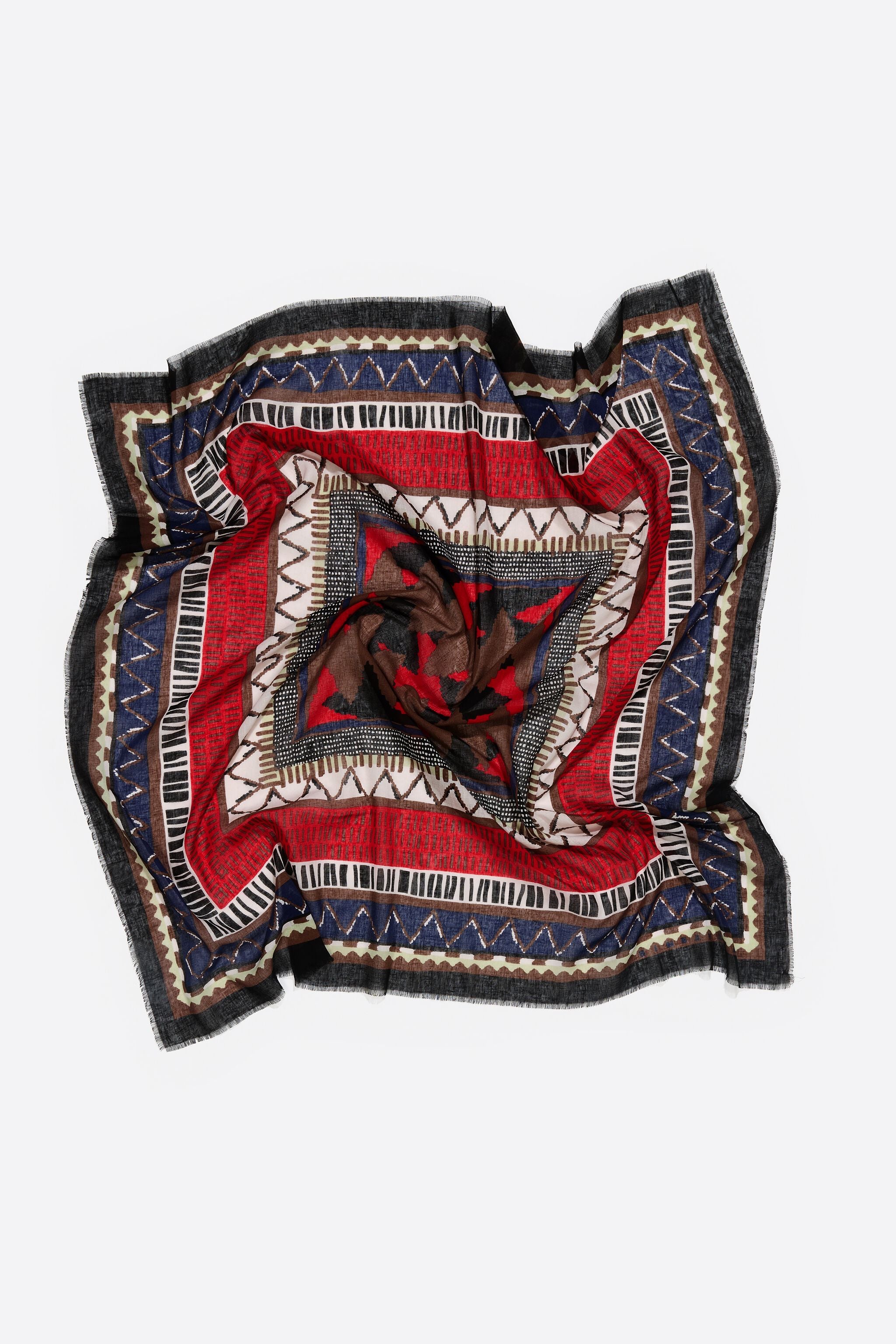 Ikat print shawl