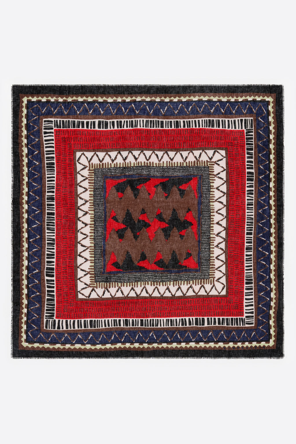 Ikat print shawl
