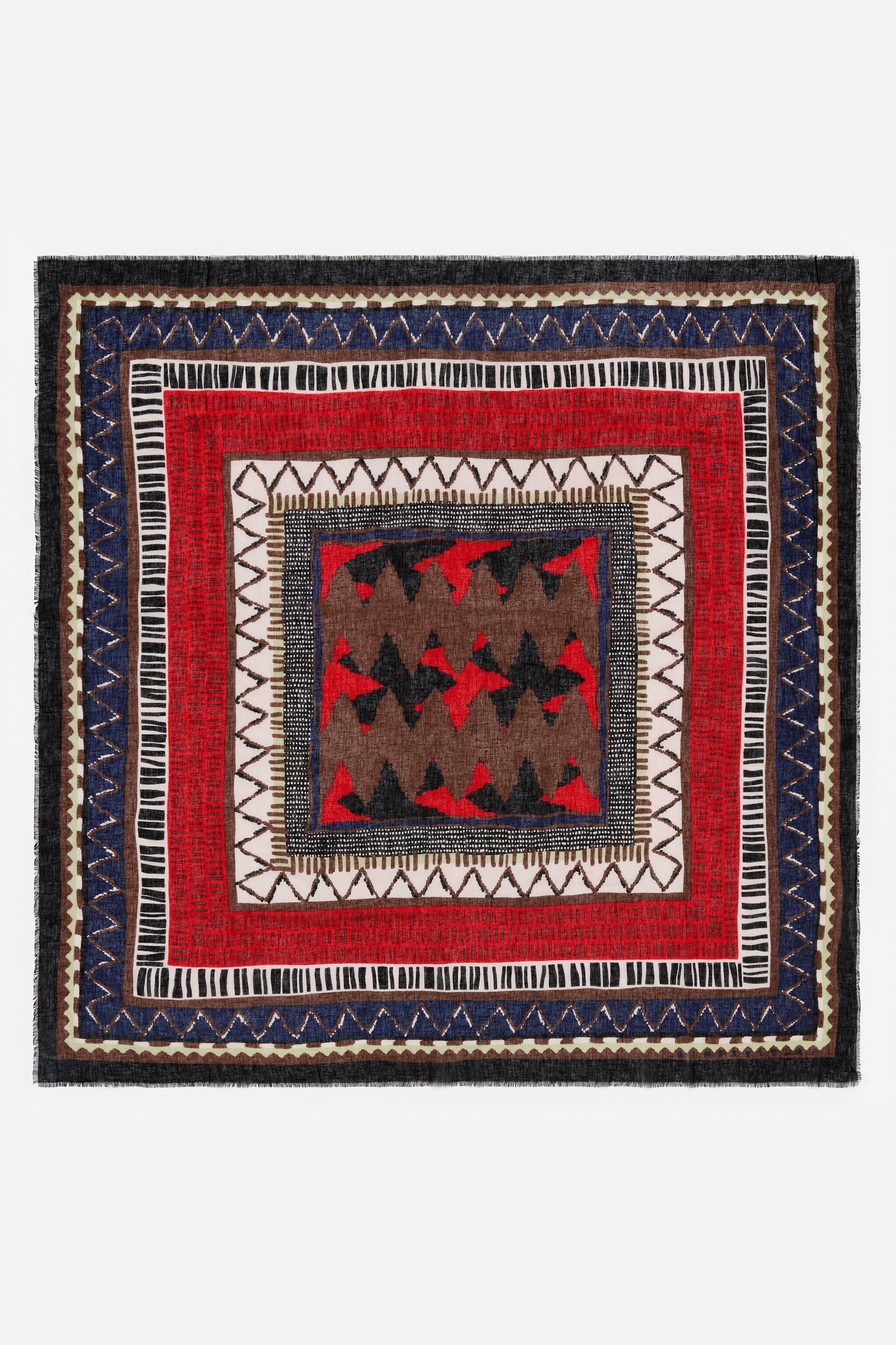 Ikat print shawl
