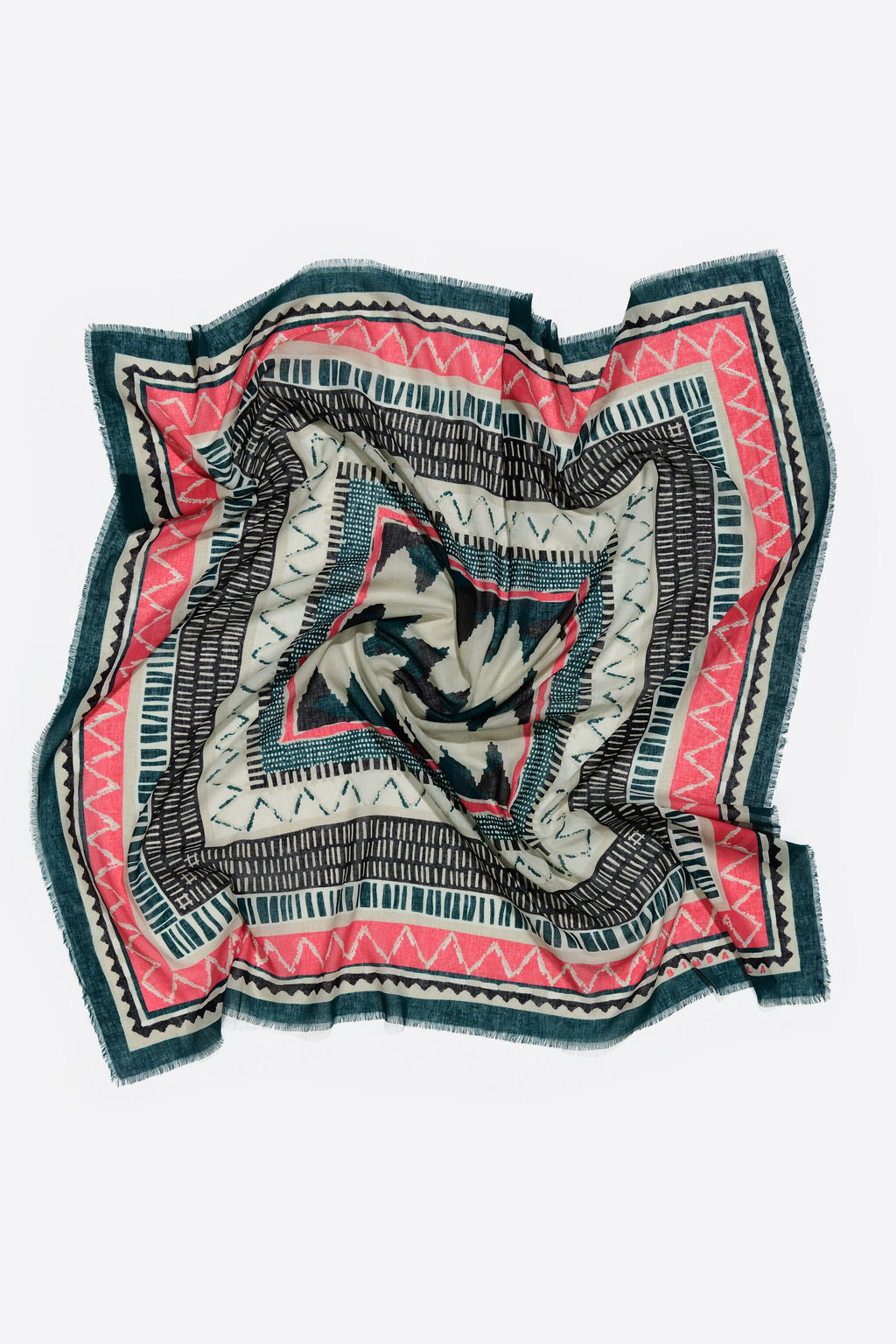 Ikat print shawl