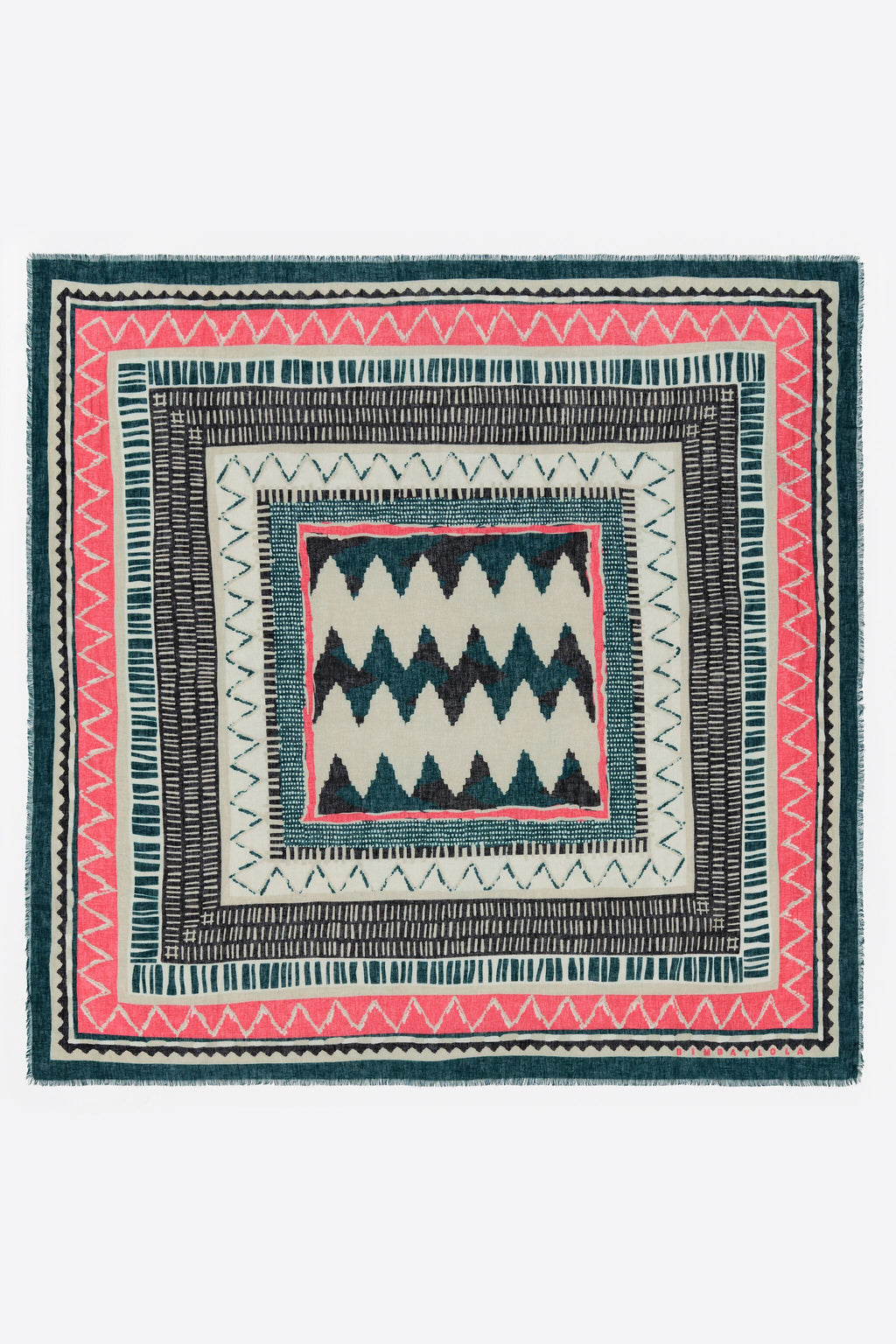 Ikat print shawl