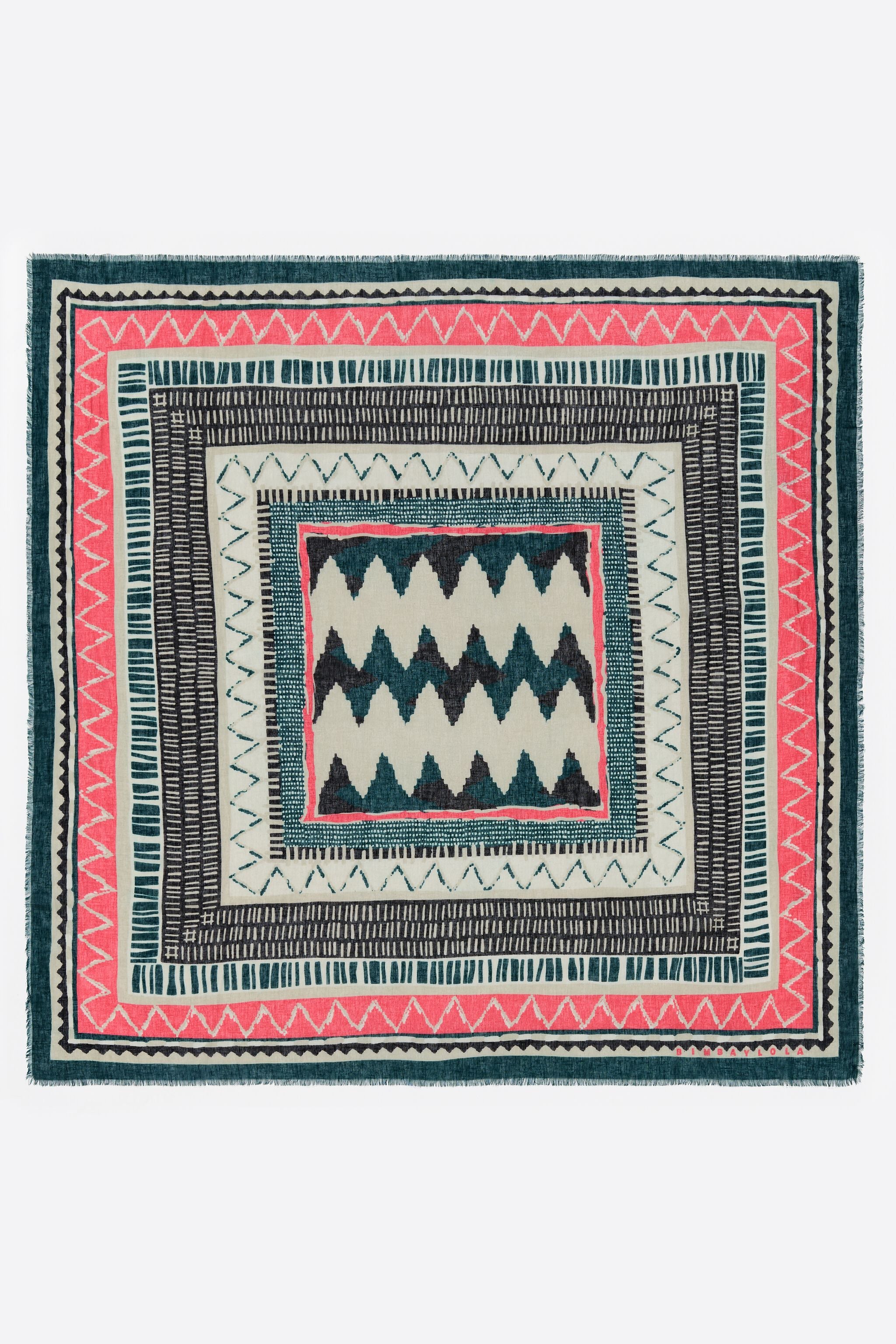 Ikat print shawl