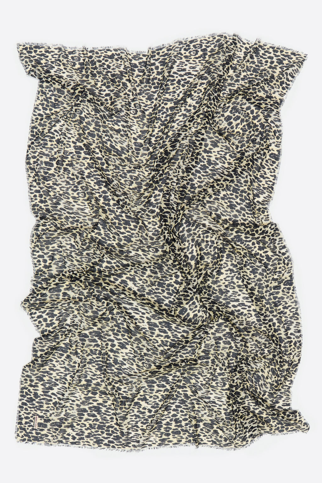 Ivory Leopard fine sarong shawl