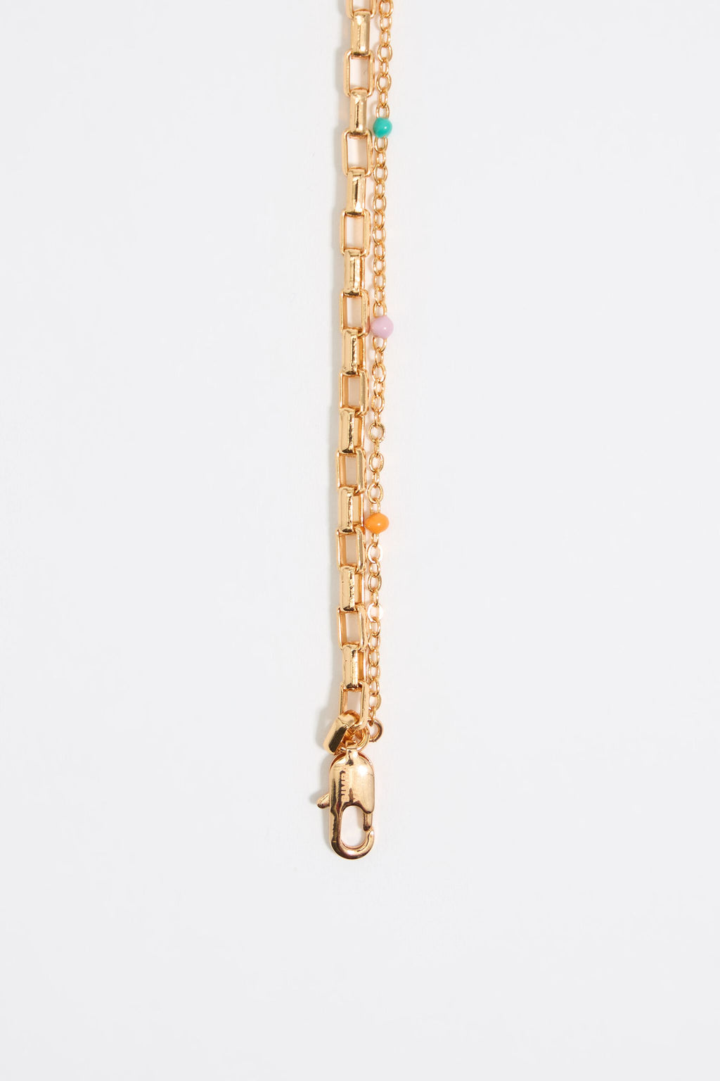 Gold layered chain and fish necklace