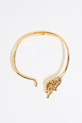 Gold and black choker
