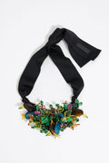 Resin cactus and beads necklace
