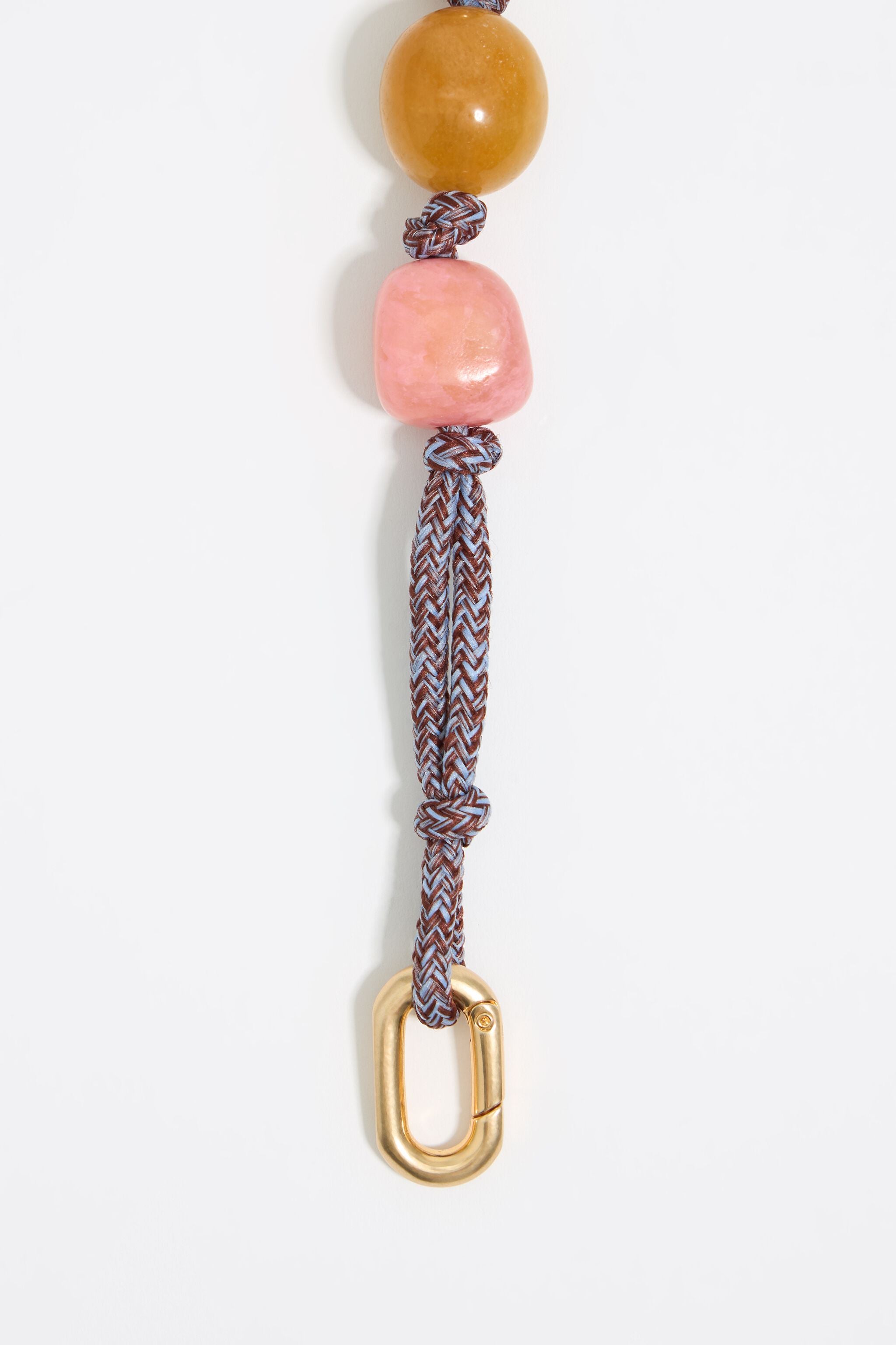 Multicolor fishes and stones necklace