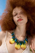 Blue beetles and lemons necklace