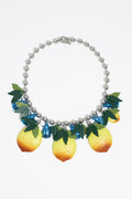 Blue beetles and lemons necklace