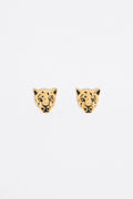 Gold panther earrings