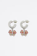 Butterfly hoop earrings