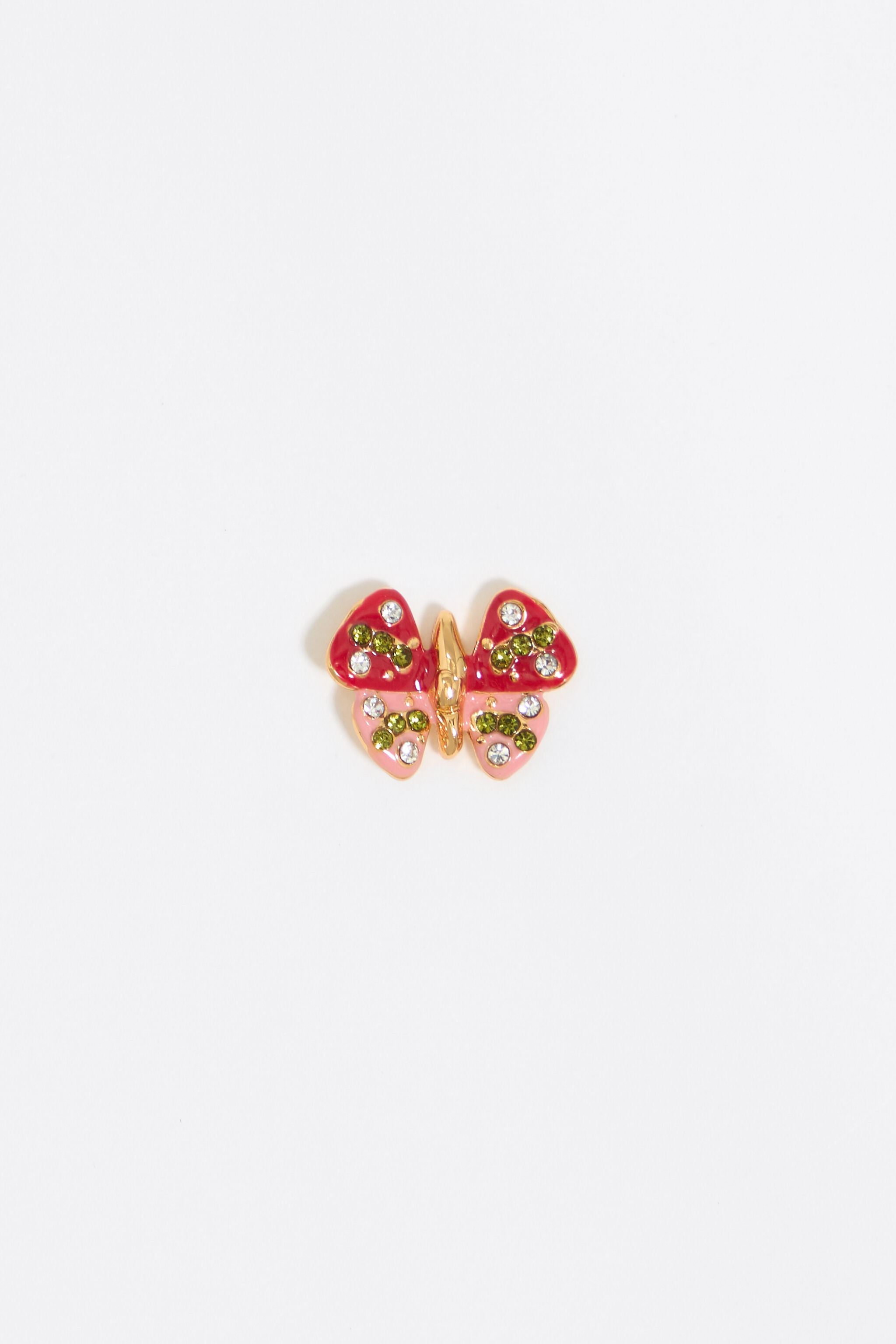 Red butterfly earrings
