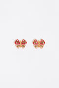 Red butterfly earrings