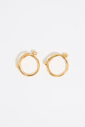 Textured hoop earrings