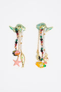 Multicolor fishes earrings