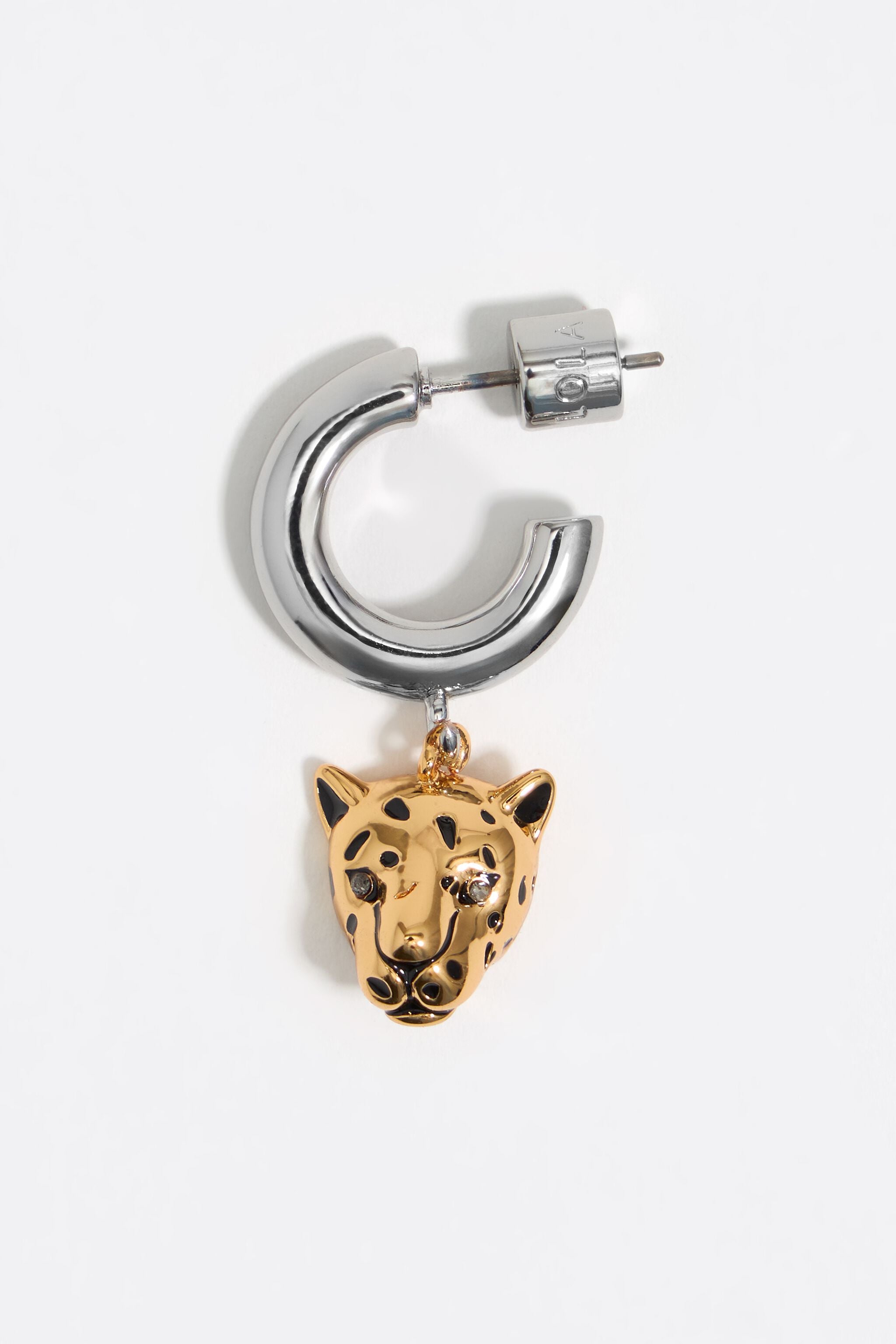 Panther hoop earrings