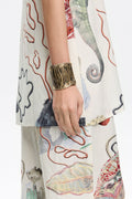 Gold fishes rigid bracelet