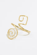 Gold spiral bracelet