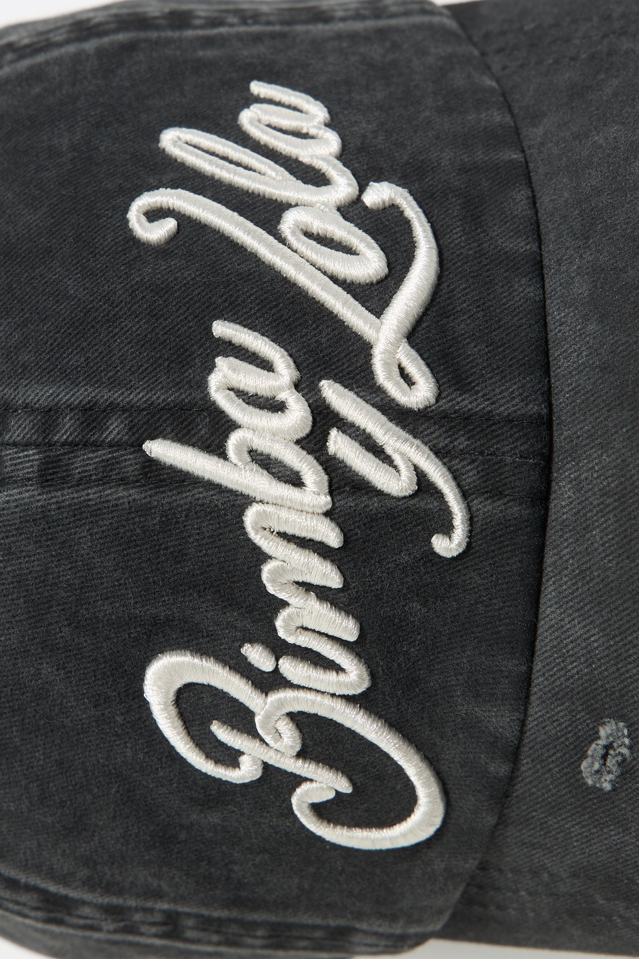 Black cotton cap