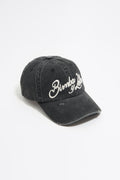 Black cotton cap