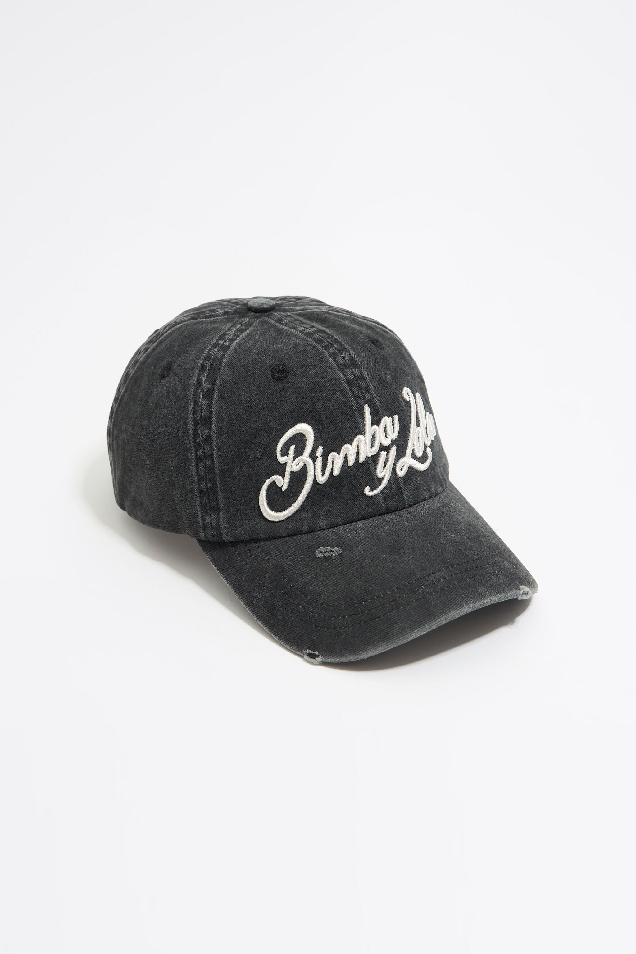 Black cotton cap