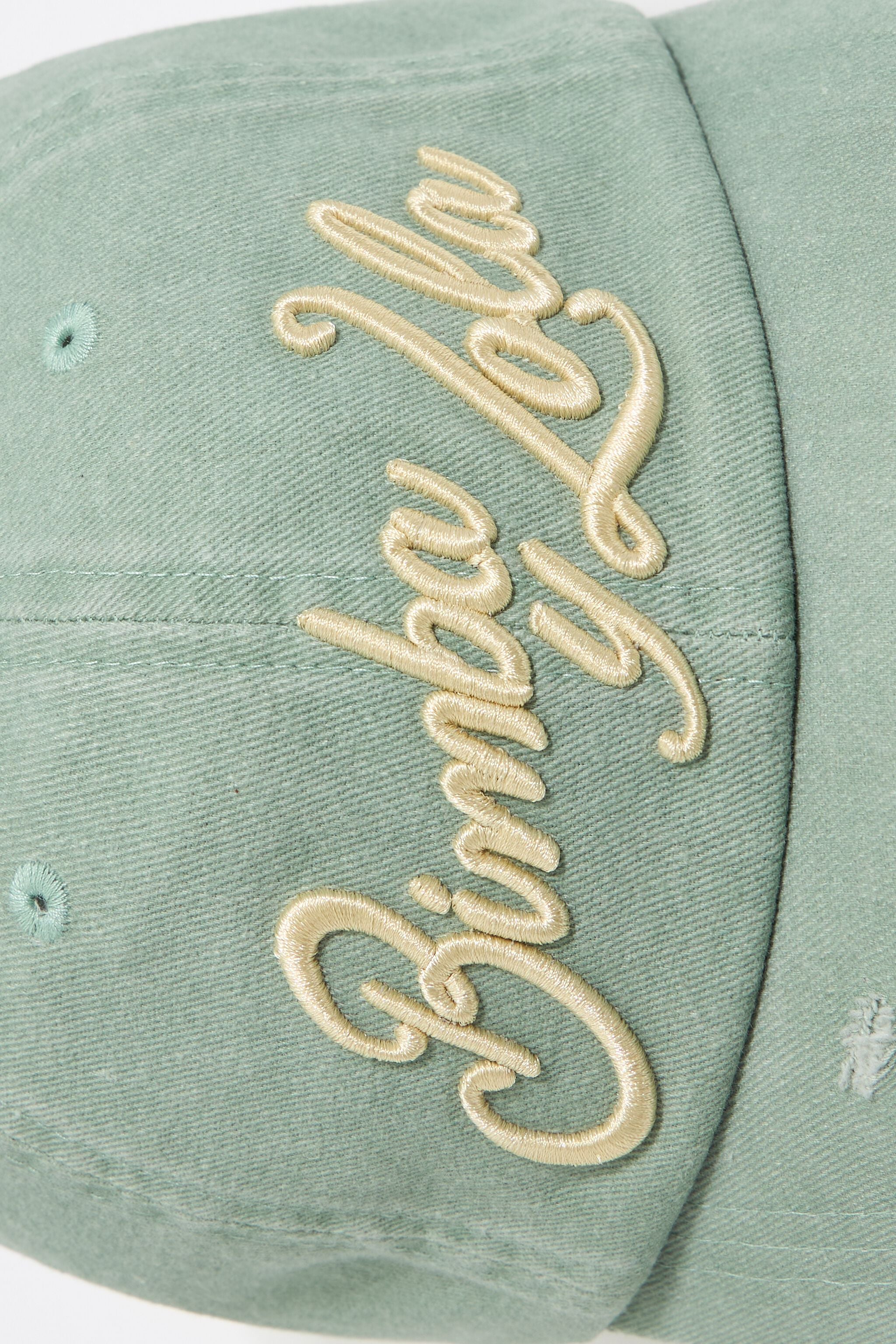 Green cotton cap