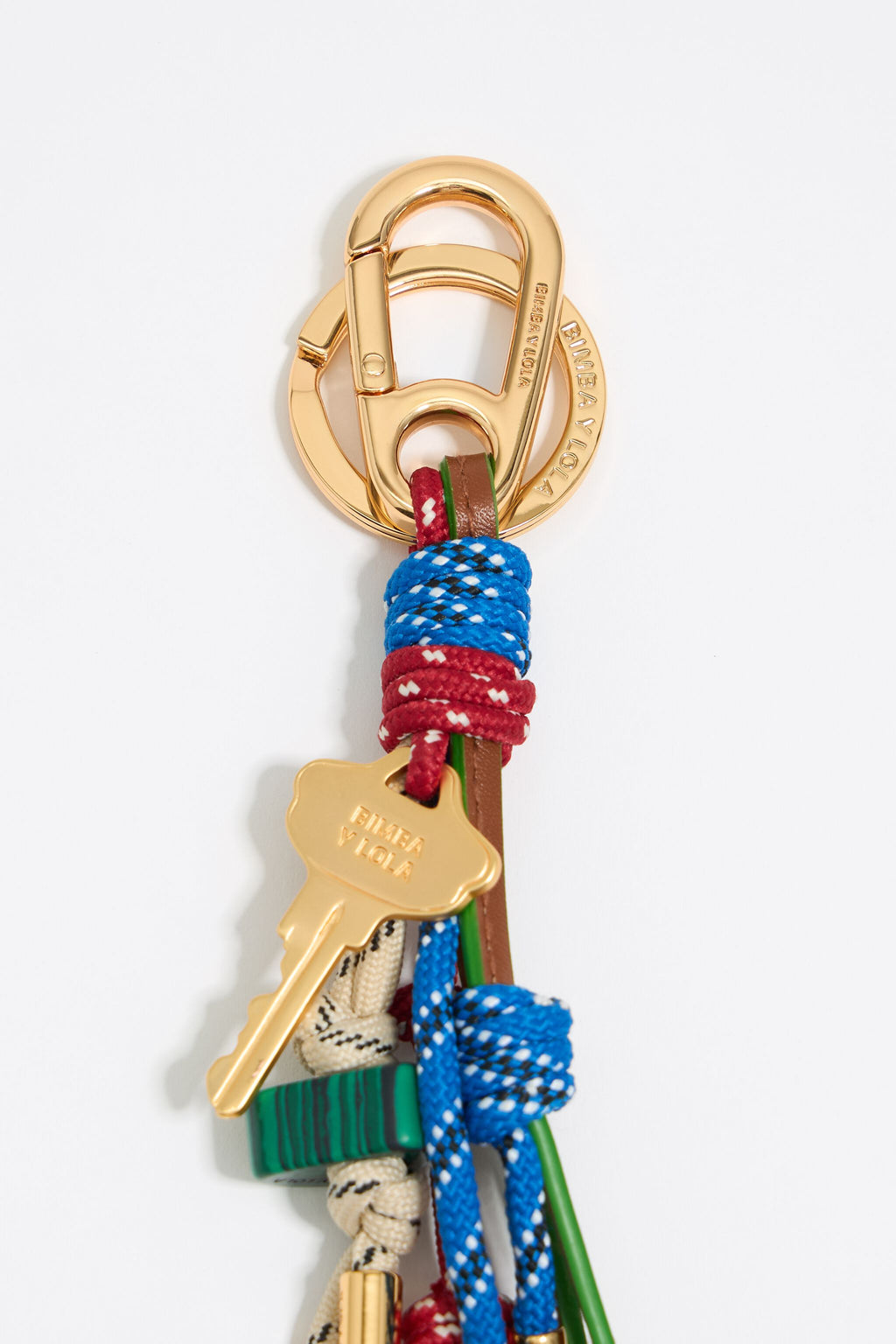 Lime ropes key ring