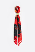 Red dogs scarf bag charm
