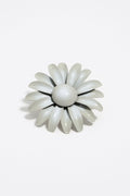 Ivory metal flower charm