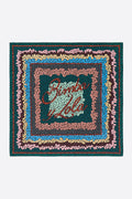 Black leopard borders and logo scarf