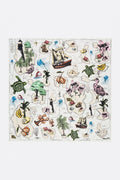 Map pen stroke scarf
