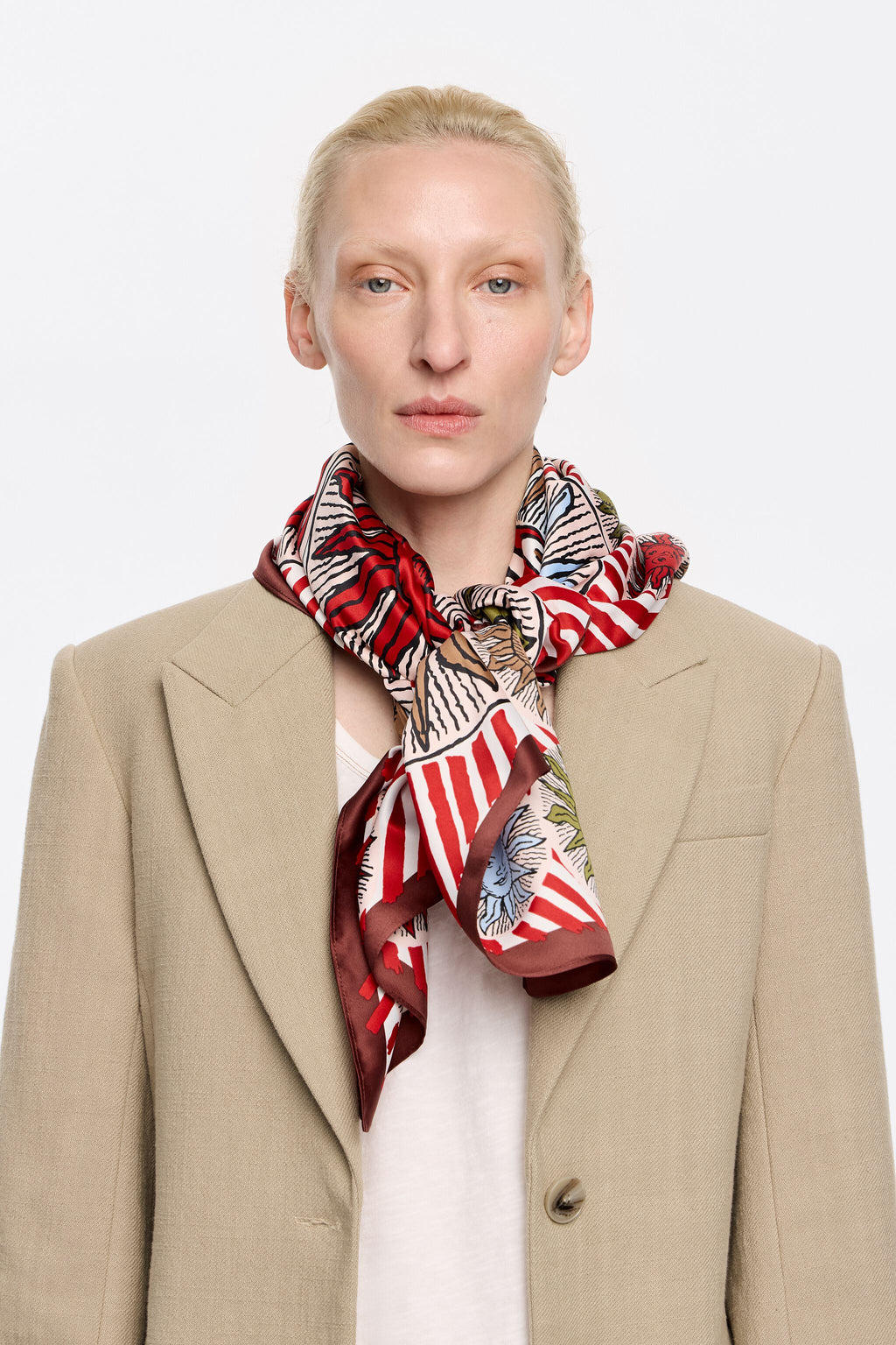 Burgundy suns scarf