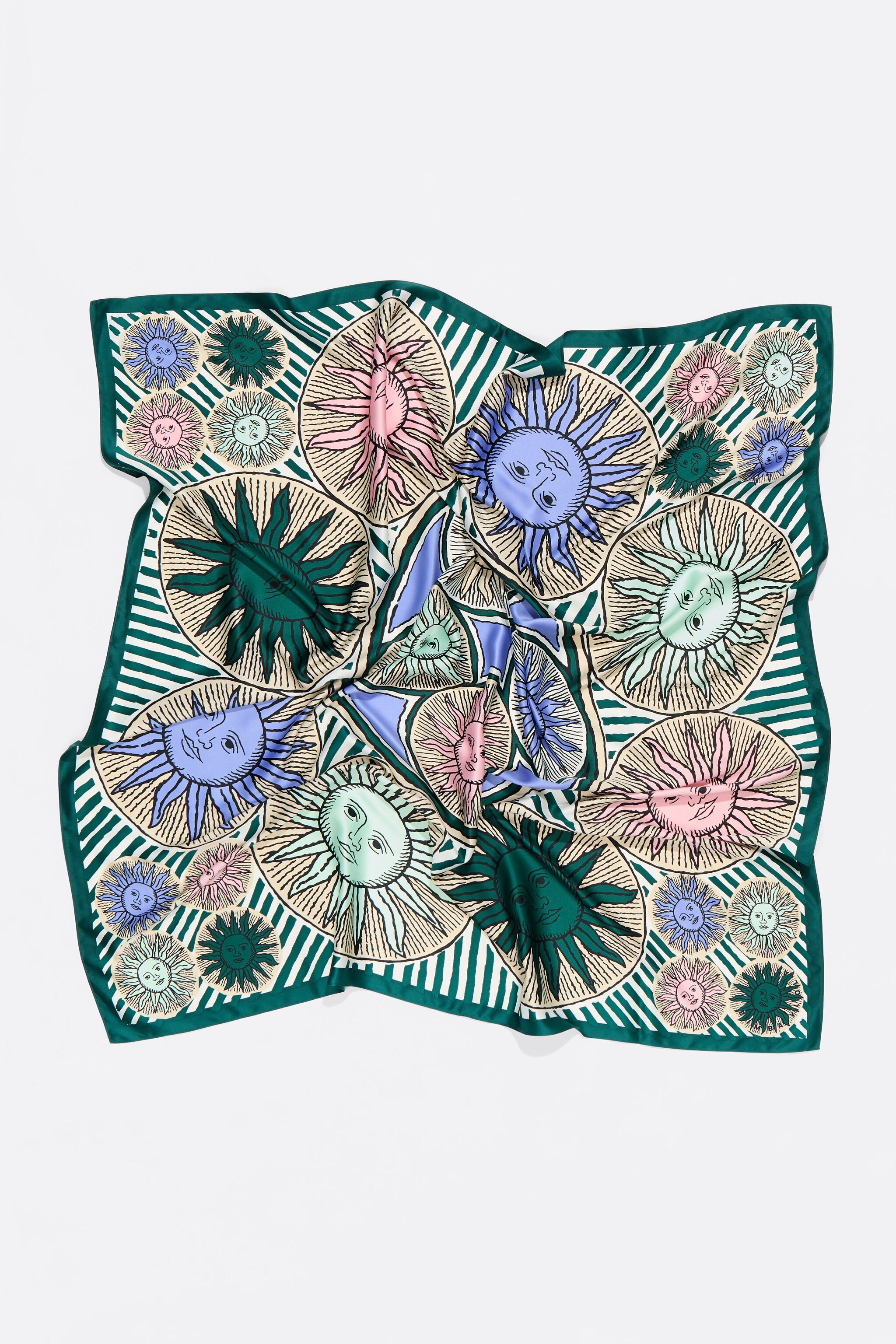 Green suns scarf