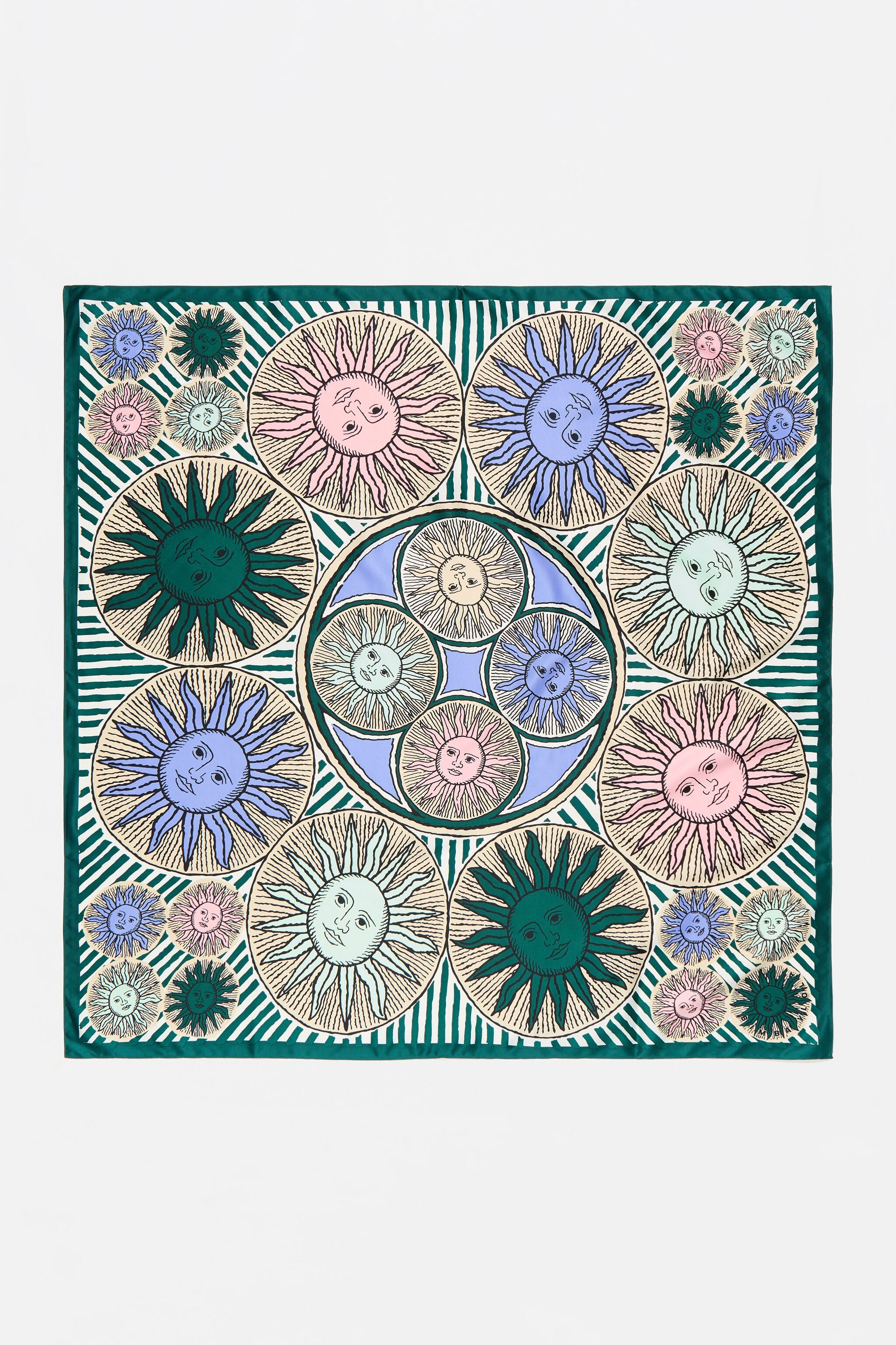 Green suns scarf