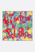 Strawberry watercolor logo floral scarf