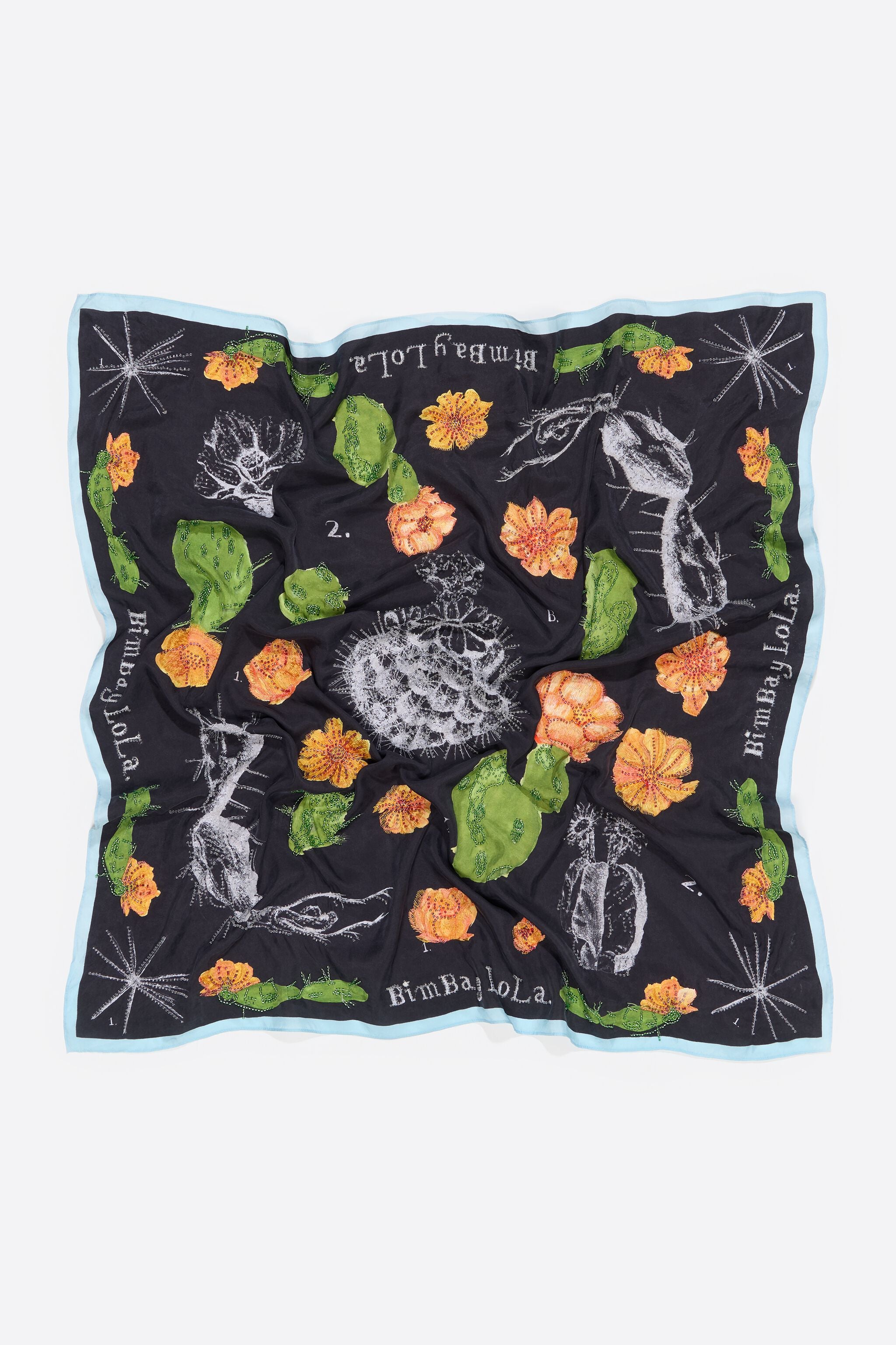 Beaded cactus scarf