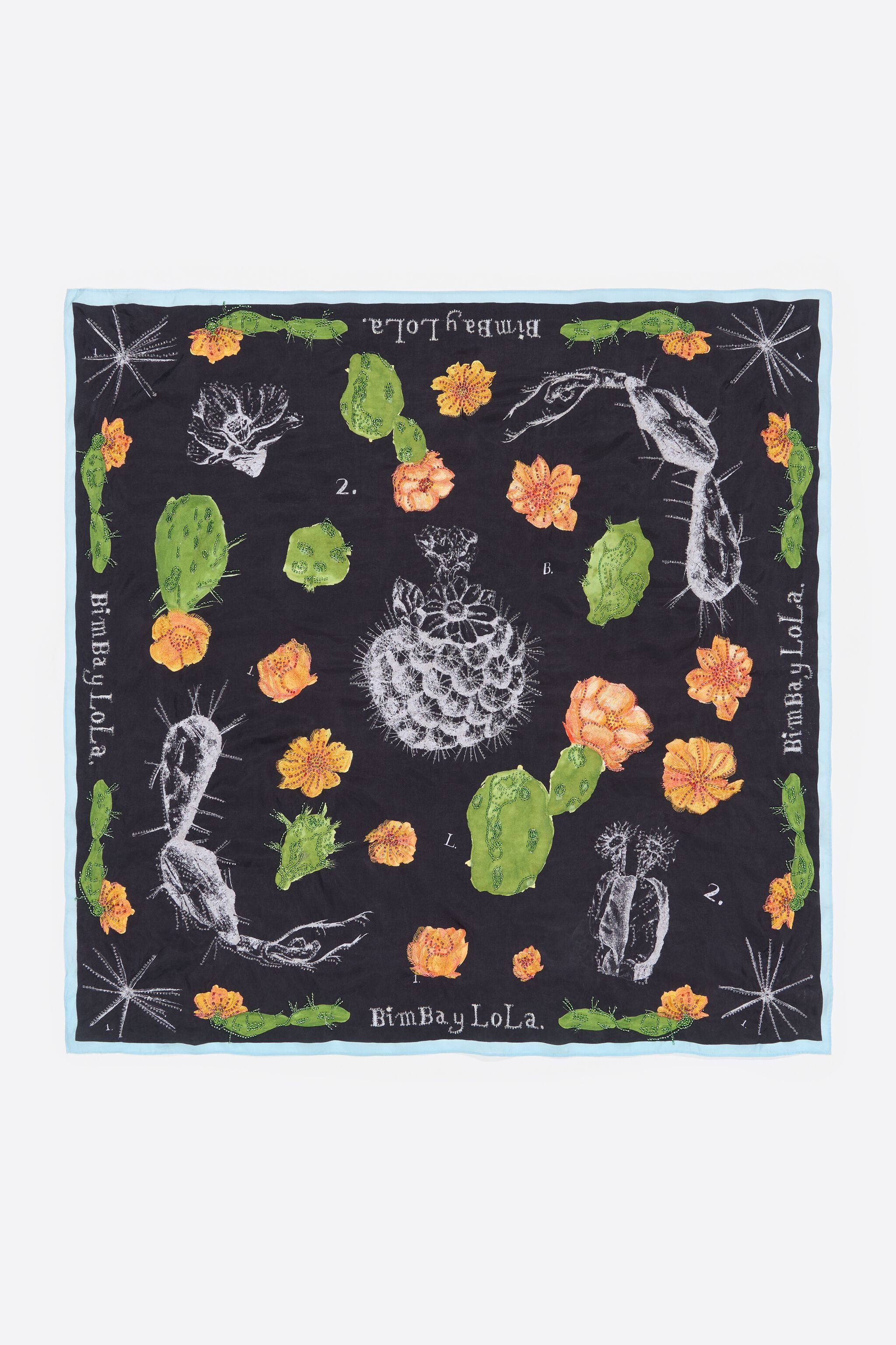 Beaded cactus scarf