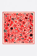 Two-tone animals and vegetation scarf