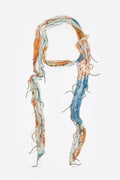 Orange patchwork scarf
