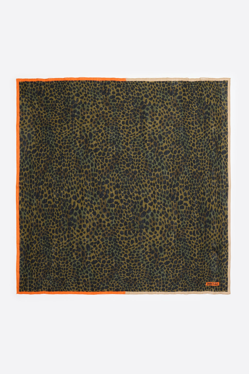 Khaki Cheetah scarf