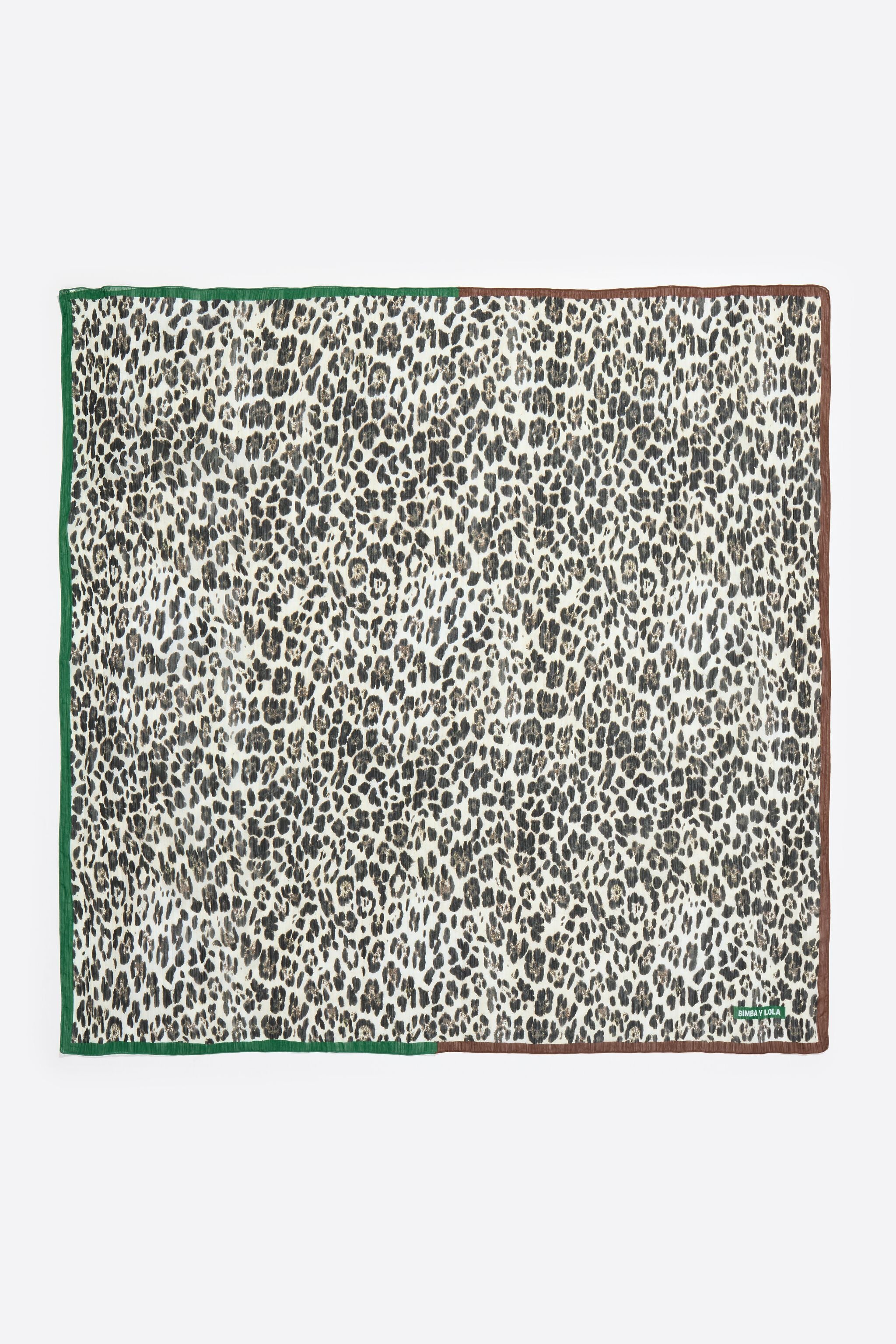 Ivory Leopard scarf