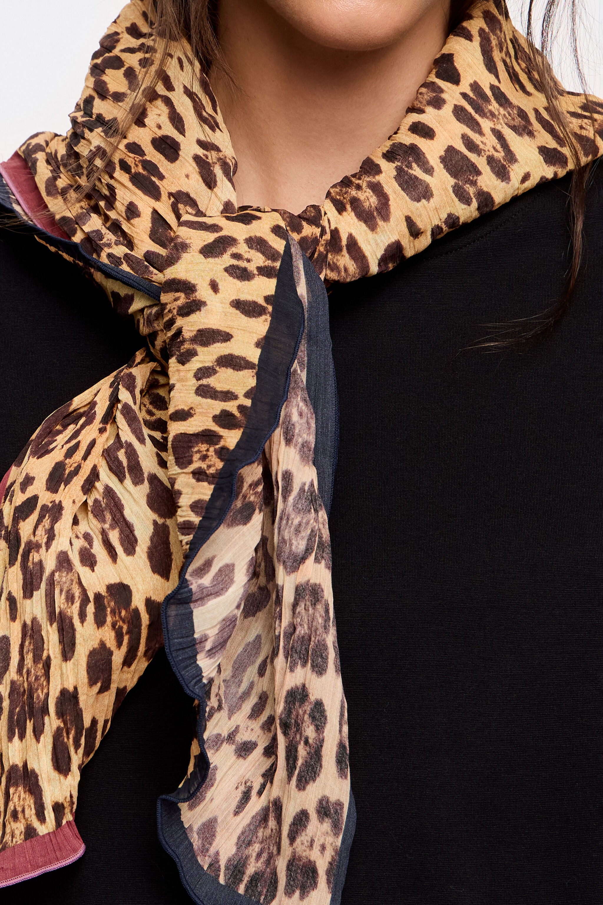 Natural Leopard scarf