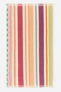 Purple multicolor striped cotton towel