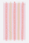Pink lightweight cotton towel