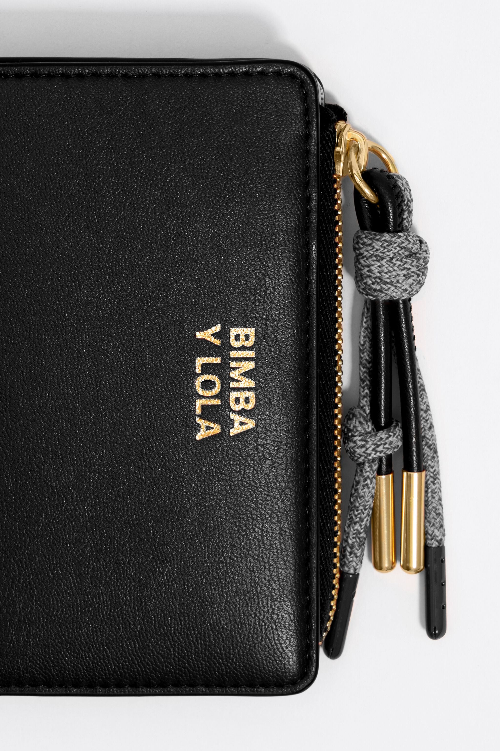 Black leather purse