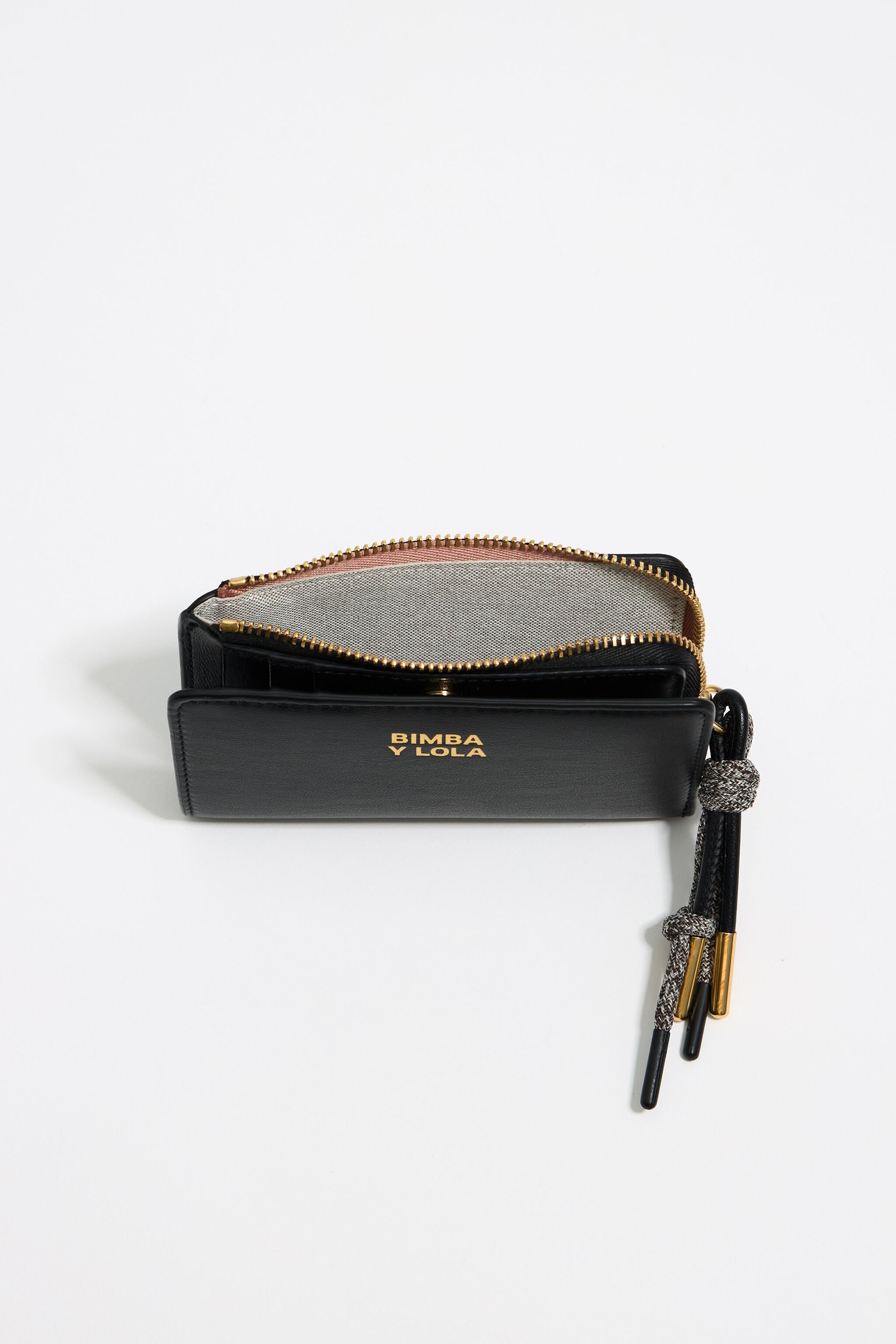Black leather purse