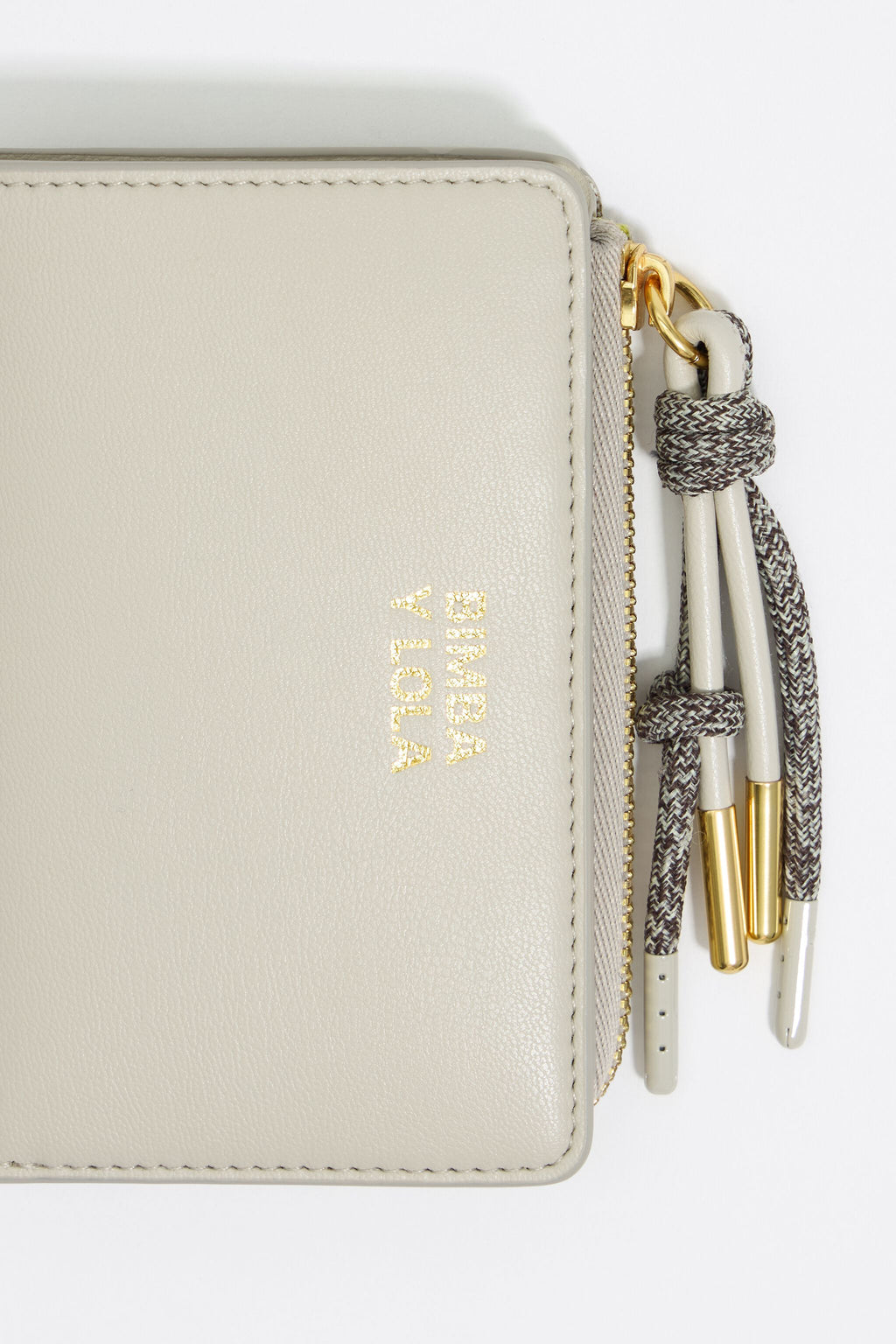 Stone leather purse