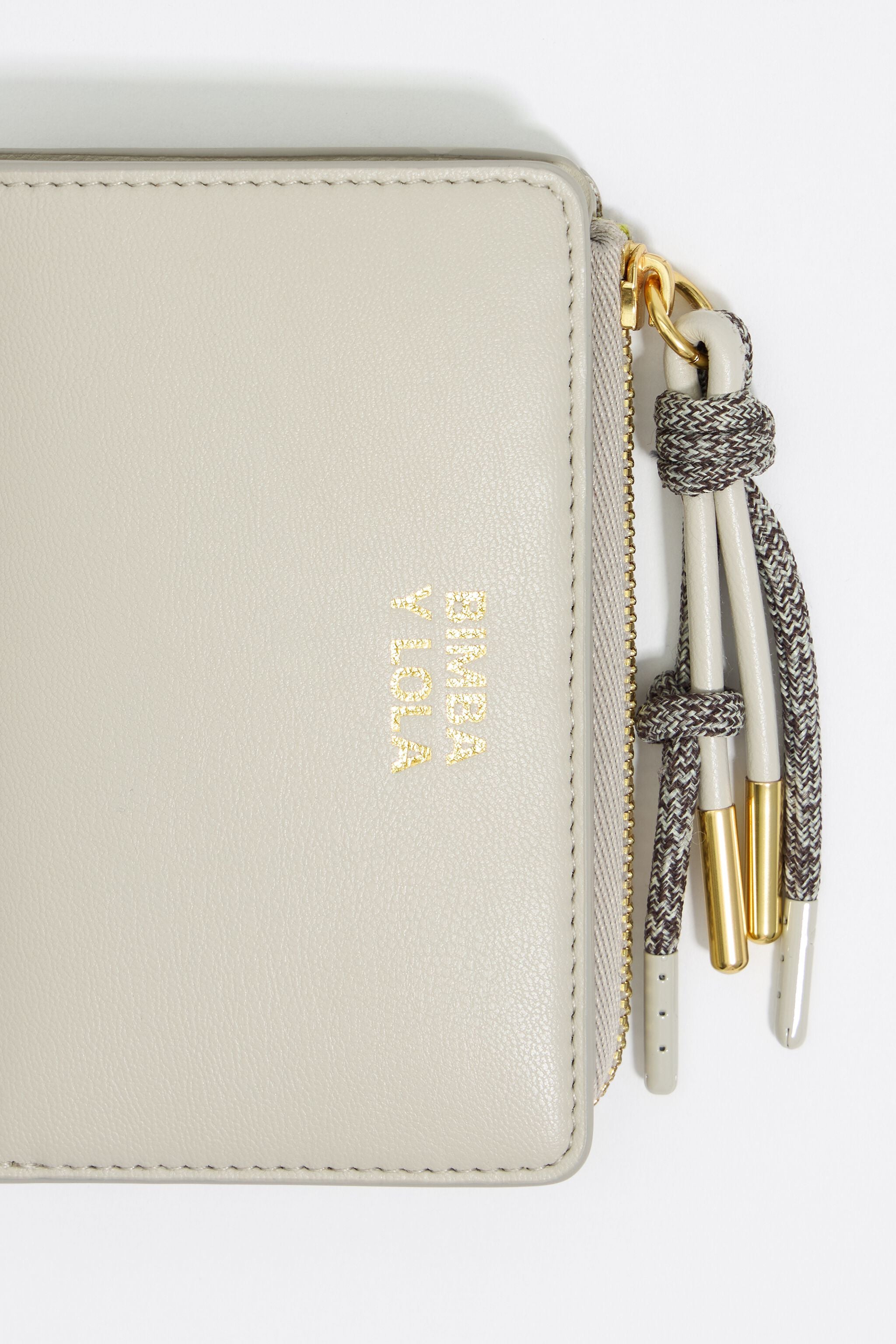 Stone leather purse
