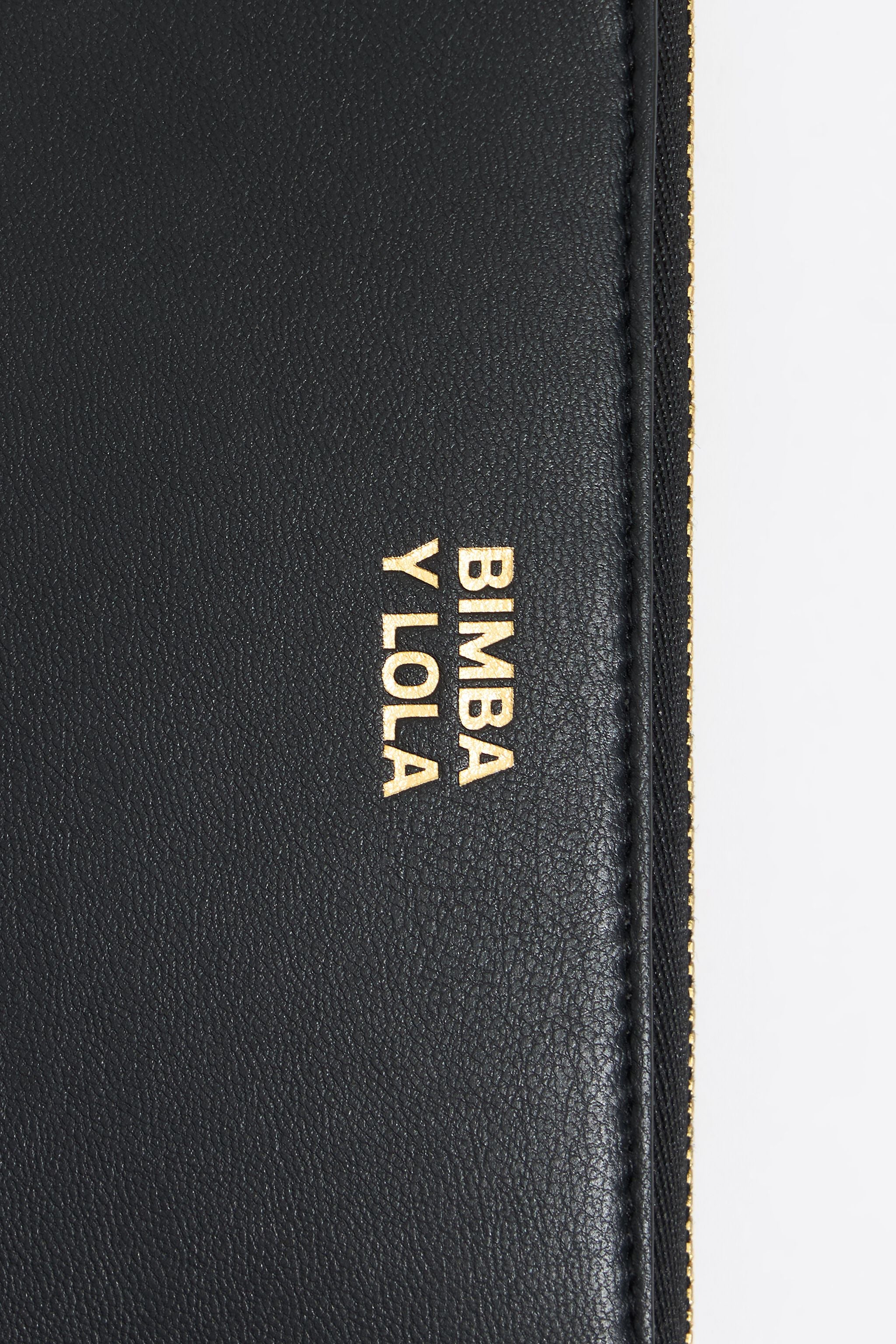 Black leather horizontal wallet