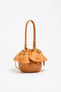Turmeric leather Pétalo bag